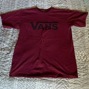 Burgundy Vans T-shirt